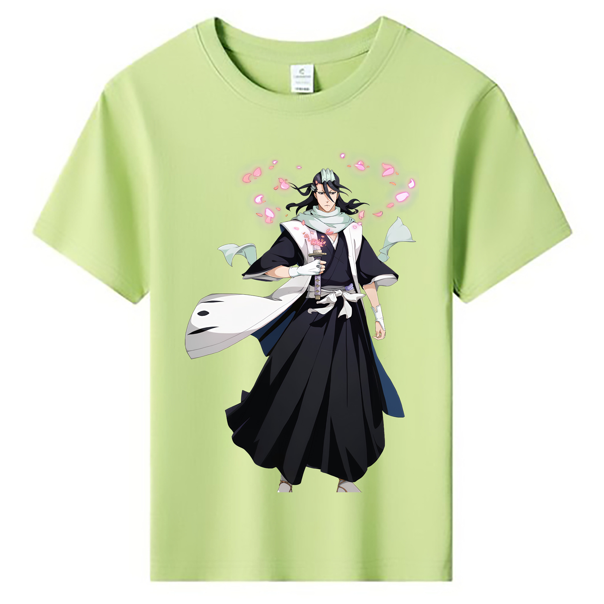 （画像用） ブリーチ くちき びゃくや BLEACH Kuchiki Byakuya 綿100％キッズTシャツ（フロントプリント）